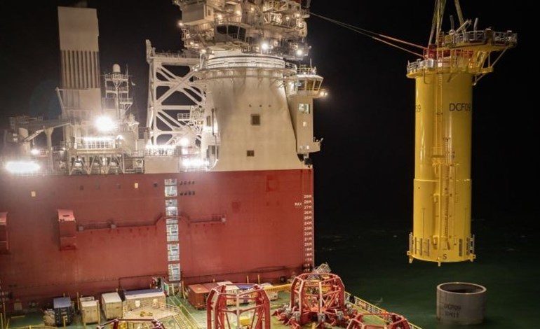 Foundations all in at 3.6GW Dogger Bank